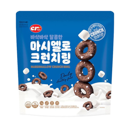 씨알푸드 씨알로 마시멜로 크런치링 1kg (1개)_이미지