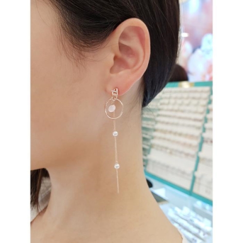 세이브존01 40대여자선물 하객룩 드롭 귀걸이 spe687