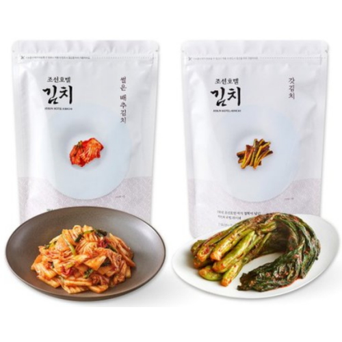 조선호텔 썰은 배추김치 1kg + 갓김치 1kg (1개)_이미지