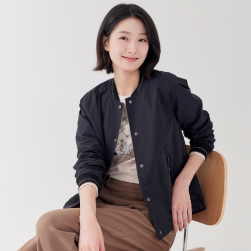 지센 2컬러 시보리 등판자수 봄버형 점퍼 LSJPP253_이미지