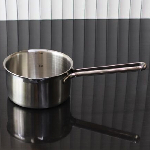 키친아트 통3중 스텐 인덕션 편수 이유식냄비 (14cm)_이미지
