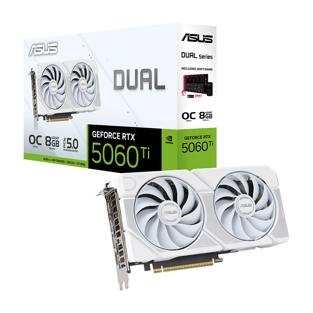 ASUS DUAL 지포스 RTX 5060 TI OC D7 8GB WHITE 인텍앤컴퍼니이미지입니다. 누르면 해당 게시물로 새창이동합니다.