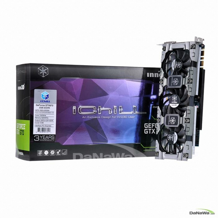 INNO3D iChiLL 지포스 GTX670 iChiLL O.C D5 2GB_이미지