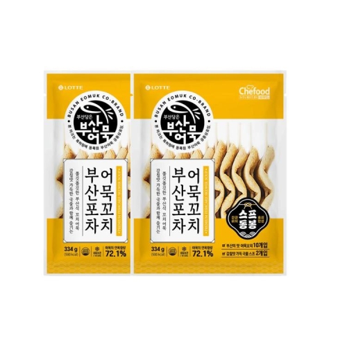 롯데푸드 쉐푸드 부산포차 어묵꼬치 334g (2개)_이미지