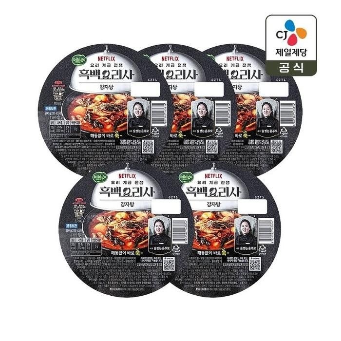 CJ제일제당 비비고 흑백요리사 술 빚는 윤주모의 감자탕 200g (5개)_이미지