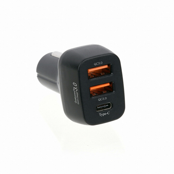 이지넷유비쿼터스 NEXT-1408QTC 3포트 Type-C+ QC3.0 USB 차량용 충전기_이미지