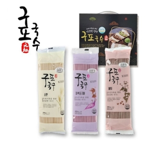 구포국수 200g 3색 선물세트 /소면+메밀+자색고구마_이미지