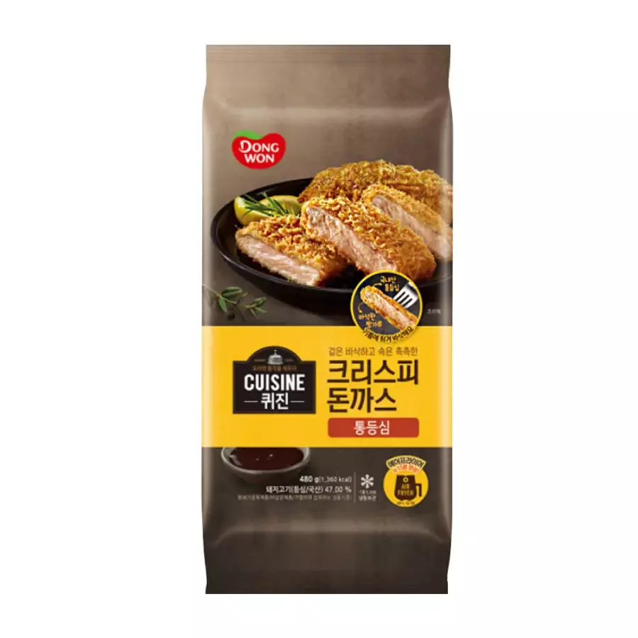 동원F&B  퀴진 크리스피 돈까스 통등심 480g[1개]