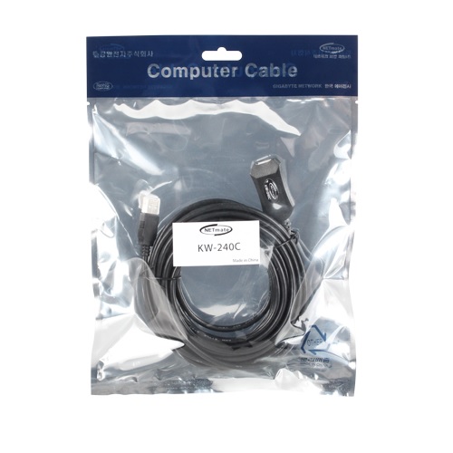강원전자 NETmate Terminus USB 2.0 무전원 리피터 케이블 (KW-240C, 7m)_이미지