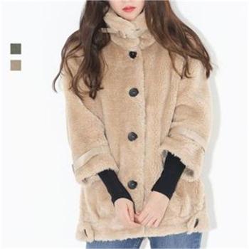 ONM 양털 아웃터 여성 보송보송 코트 겨울 멋쟁이 코디 S7906448