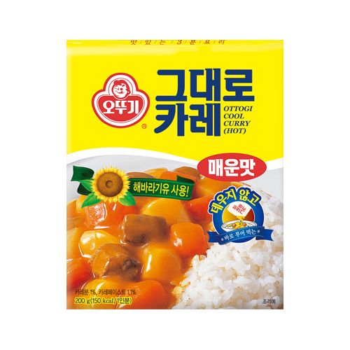 오뚜기 그대로 카레 매운맛 200g (24개)_이미지