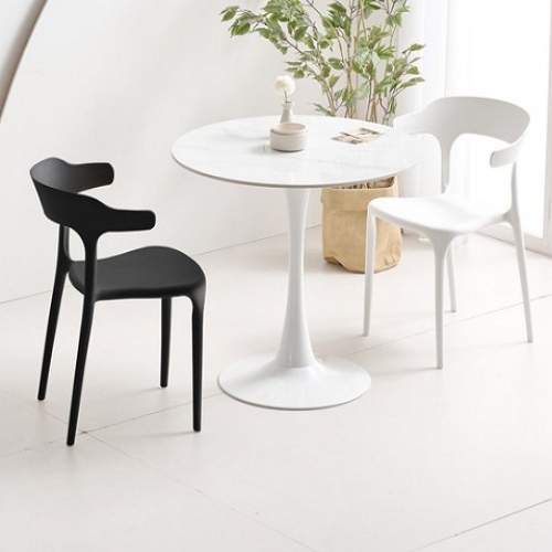 헤븐리 원형 포세린 통세라믹 식탁 800