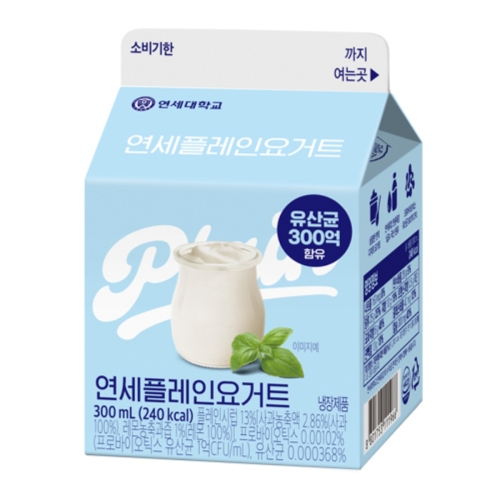 연세우유 플레인 요거트 300ml (1개)_이미지