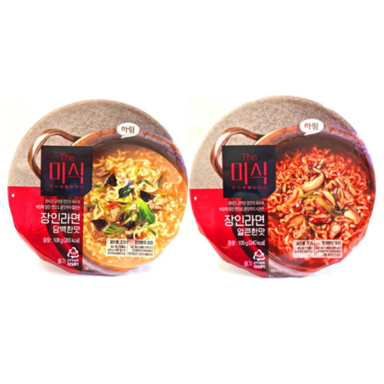 The미식 장인라면 컵라면 2종 세트