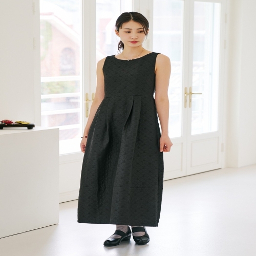 생활한복 여성 맥시 롱 민소매 원피스 IN42D458 큰 95 PR 보라