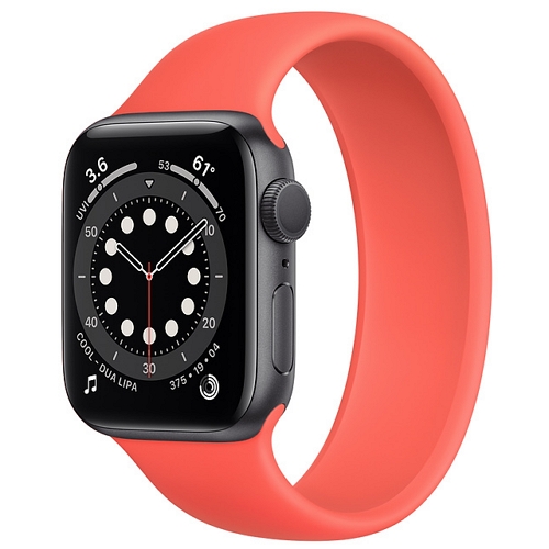 APPLE 워치 시리즈6 44mm 스페이스 그레이 알루미늄 (솔로 루프, 해외구매)_이미지