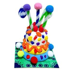 클레이 공예 생일 케이크 꾸미기 만들기재료 미술키트 2개 BO4558-2