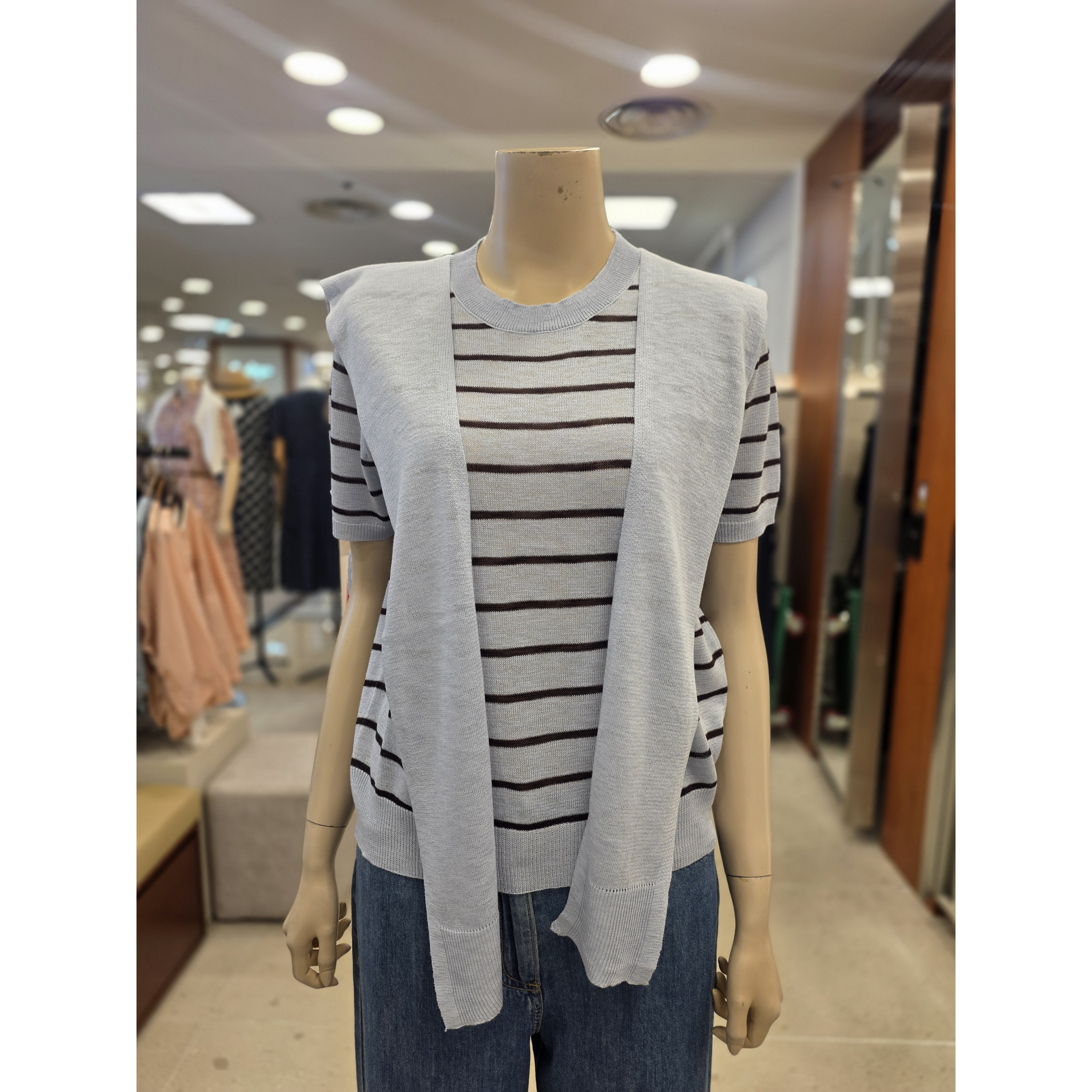 BCBG T 투웨이 숄 니트 B6B5K490 52_US_이미지