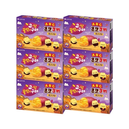 롯데제과 ABC 초코쿠키 고창꿀고구마 130g (6개)_이미지