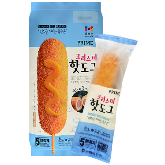 목우촌 프라임 크리스피 핫도그 6개입 540g (4개)