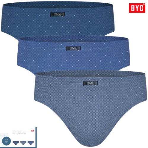 BYC 포인트패턴무소변구미디남삼각팬티3매입 MCF2223