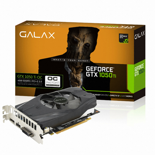 갤럭시 GALAX 지포스 GTX1050 Ti OC D5 4GB_이미지