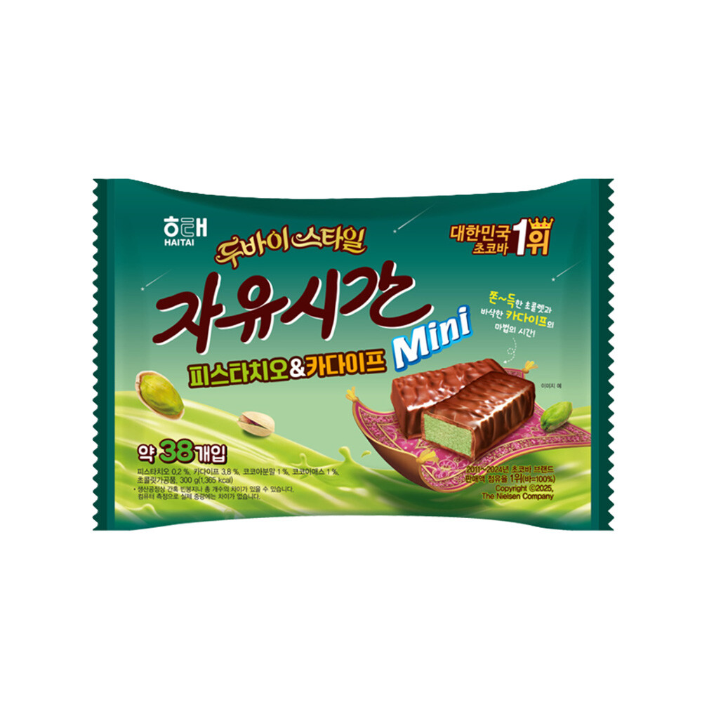 해태제과 자유시간 피스타치오 앤 카다이프 미니 300g이미지입니다. 누르면 해당 게시물로 새창이동합니다.