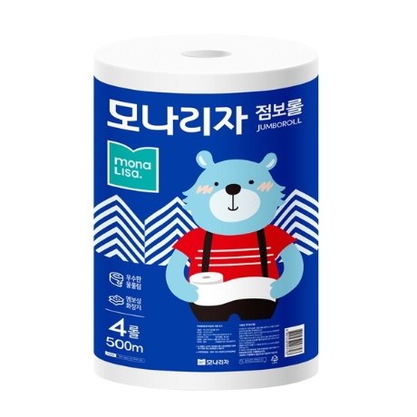 모나리자 점보롤 1겹 500m (4롤)_이미지