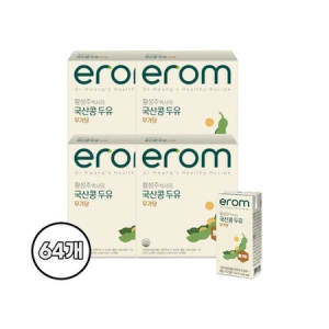 이롬 황성주 국산콩 두유 무가당 190ml (64개)_이미지