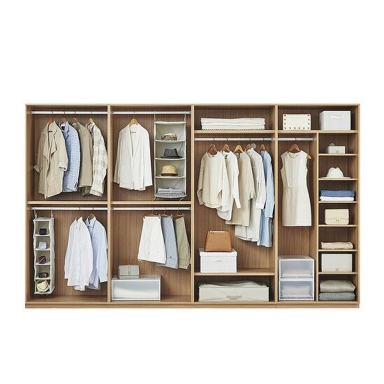 한샘 바이엘 소프트 슬라이딩 붙박이장 선반형 (320cm)_이미지