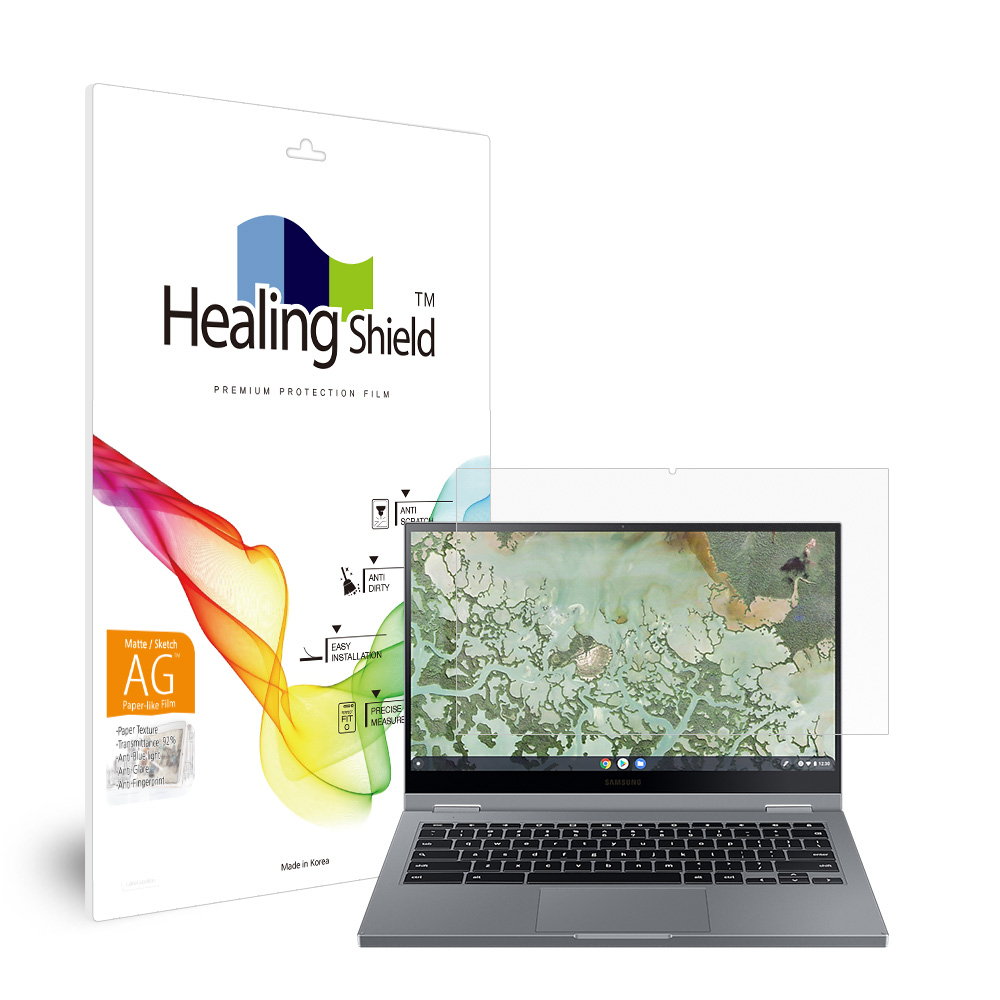 폰트리 힐링쉴드 삼성전자 갤럭시 크롬북2 XQ530QDA 항균 종이질감 블루라이트차단 액정보호필름