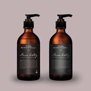 홀츠포맨 지성 문제성 피부 스킨로션 300ml 2종 세트/ 남성 톤업 에멀전 에멀젼 미백 화장품 한방 군대_이미지