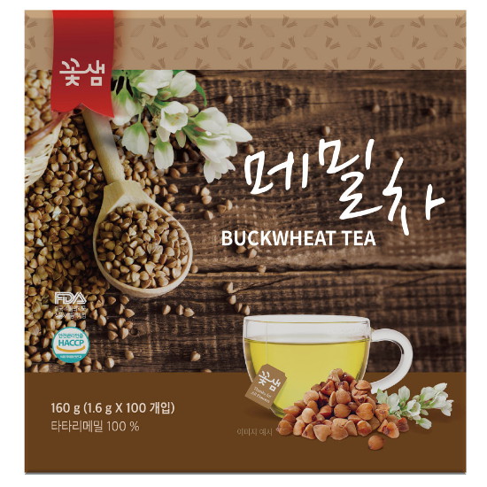 꽃샘식품 메밀차 100T (1개)