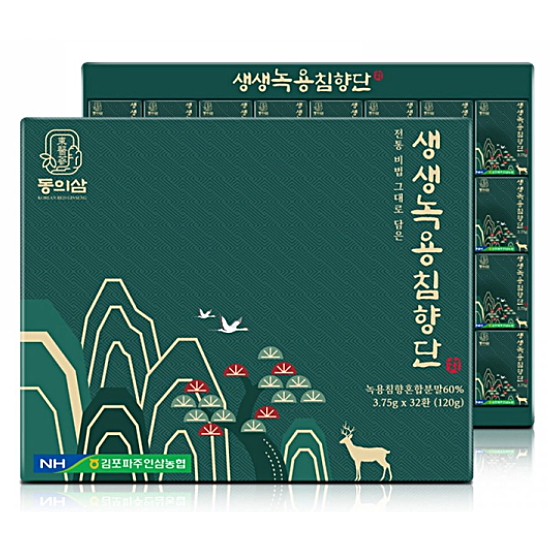 동의삼 생생녹용침향단 3.75g 32환 (1개)