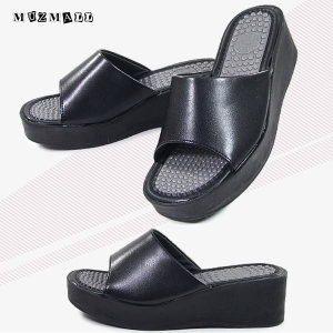 지압오픈중 5cm통굽 여성슬리퍼 사무실 실내 여름샌들