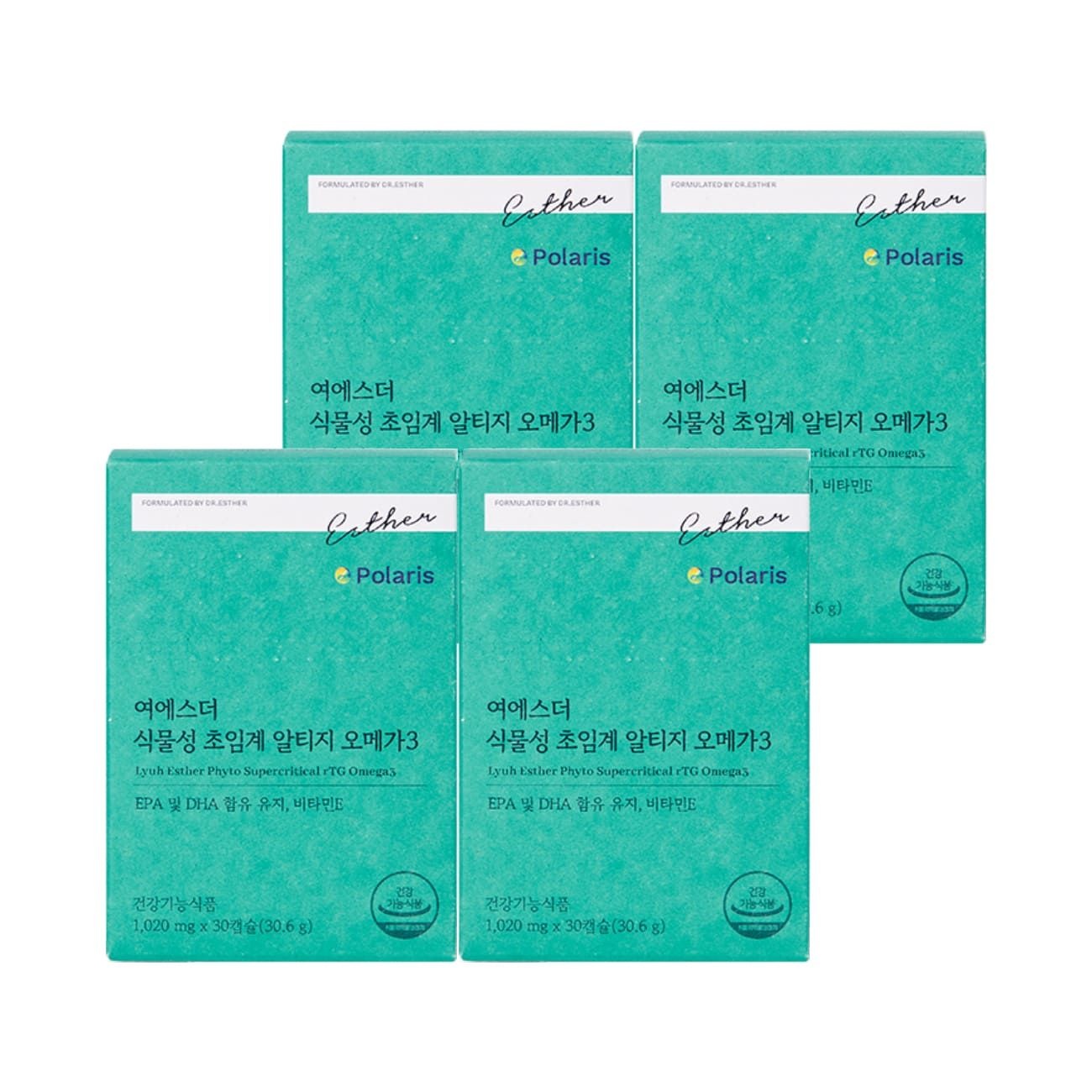 에스더포뮬러 여에스더 식물성 초임계 알티지 오메가3 30정 (4개)_이미지