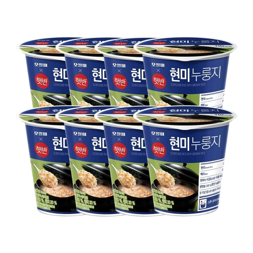 CJ제일제당 오쌀미X햇반 현미누룽지 30g (8개)_이미지