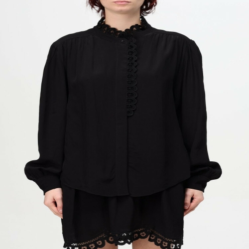 이자벨마랑 Isabel 마랑 에뚜왈 Estela Broderie Anglaise 트림 버튼 셔츠 HT0440FAB3J05E 20WH T_이미지