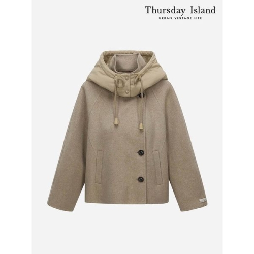 써스데이아일랜드 Thursday Island 패딩후드 핸드메이드 코트 T238MCT238W
