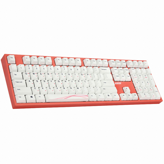 COX CARAVEL108 체리 교체축 염료승화 PBT 리빙코랄 (저소음 적축)_이미지