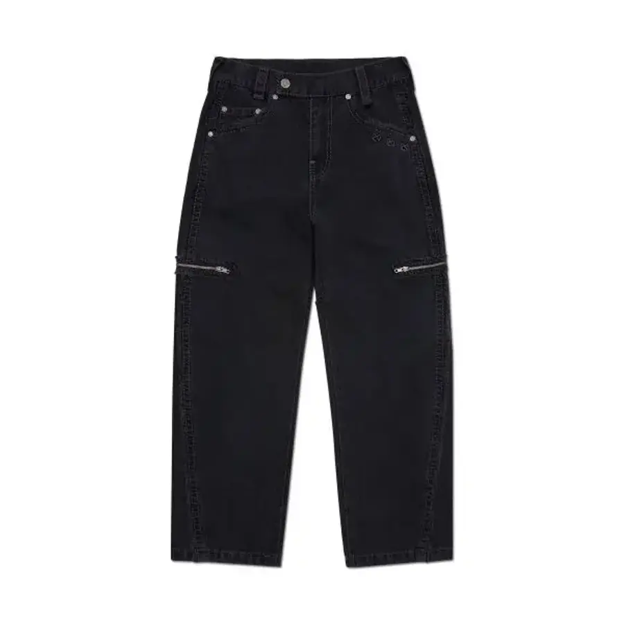 ��Ŵ��� NOMANUAL NO RELIGION DENIM RIDER PANTS W.BLACK 382972