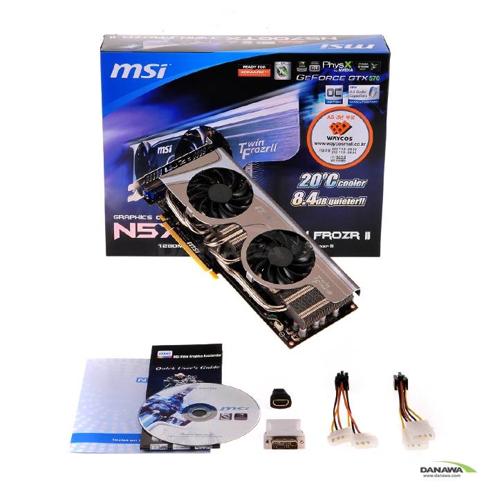 MSI 지포스 GTX570 N570GTX O.C D5 1.2GB TWIN FROZR2_이미지