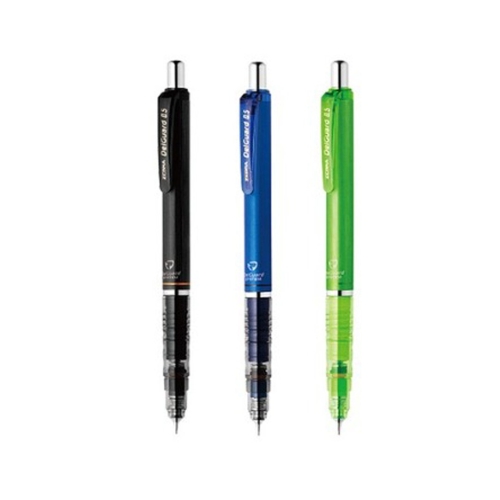 에이모션 제브라 델가드 샤프 블랙 + 블루 + 라이트그린 0.5mm 1세트_이미지