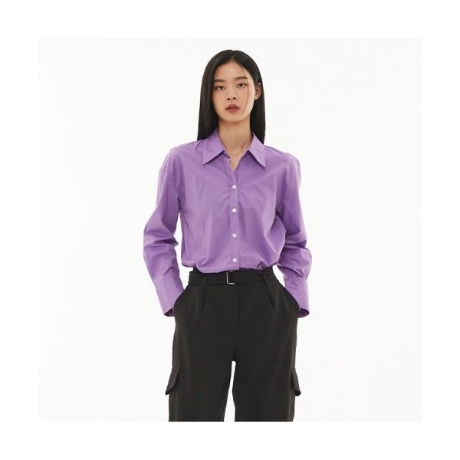 랩 오픈카라 셔츠 블라우스 AP7WB260_이미지