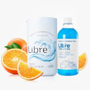 리브레 친환경 식기세척기 세제 1kg + 린스 500ml SK매직/LG/삼성식기세척기_이미지