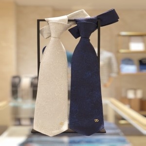 ST듀퐁 TE5SM61KA062TWH 웨딩촬영 혼주 예단 상견례 고급스럽고 세련된 실크 남자 선물 인