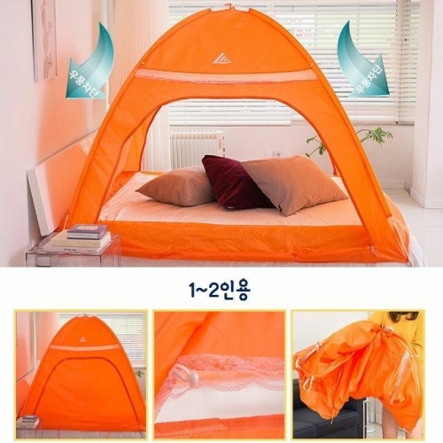 [불명] vv3uR2 실내용 양문형 난방텐트 3-4인용  원터치 간편설치_이미지