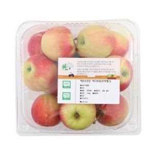  흙살림푸드 저탄소인증 미니사과 루비에스 750g [1개] 상품이미지