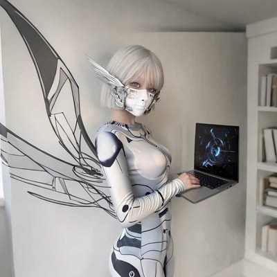 의상 AI 로봇 점프수트 남녀공용 무대 의상 사이버 수트 SF 1개 16. XL BAX175