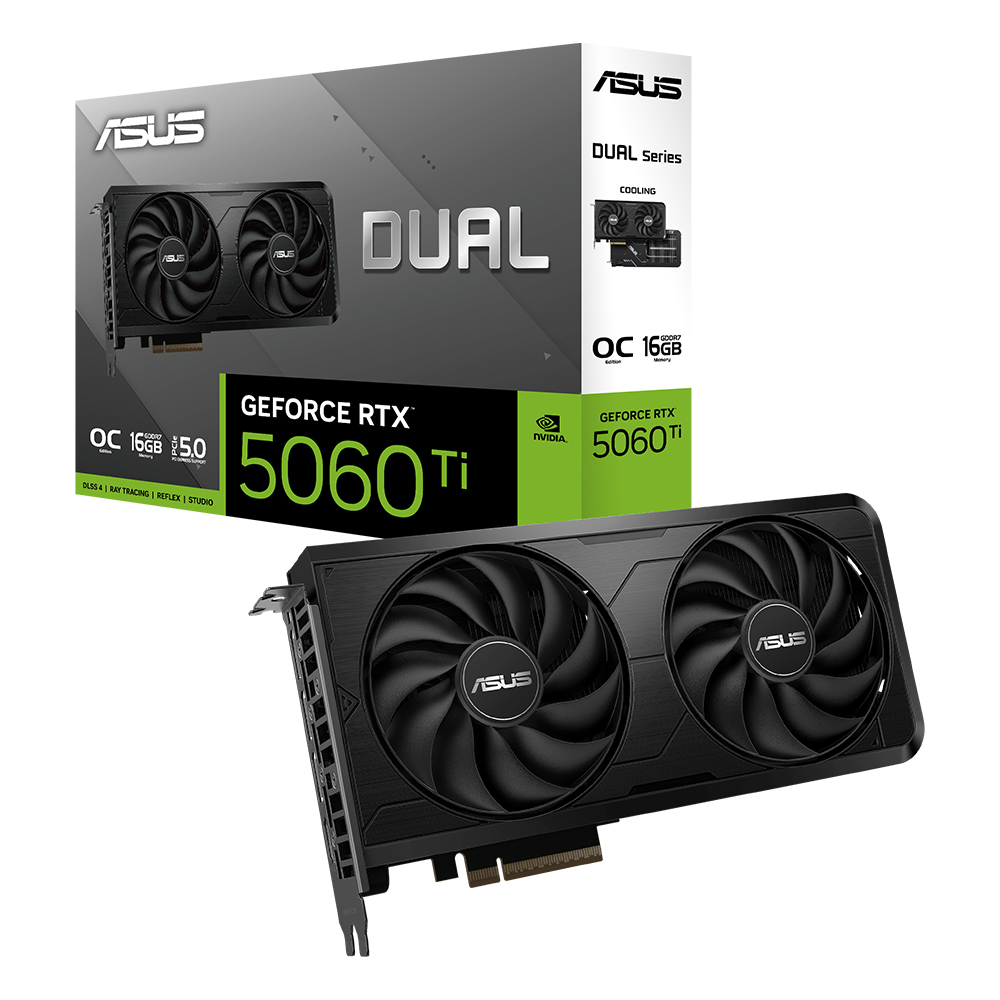 ASUS DUAL 지포스 RTX 5060 Ti OC D7 16GB EVO 대원씨티에스_이미지